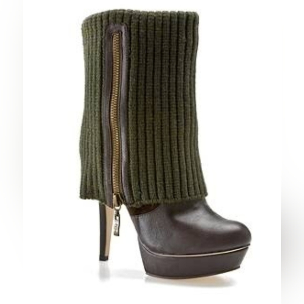 Vintage ZIGI Zoho Green Ankle Booties Size 6.5